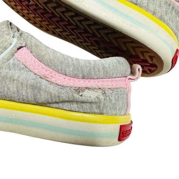 See‎ Kai Run Toddler Size 5 Rainbow Gray Sneakers Hook & Loop Strap - Picture 10 of 12